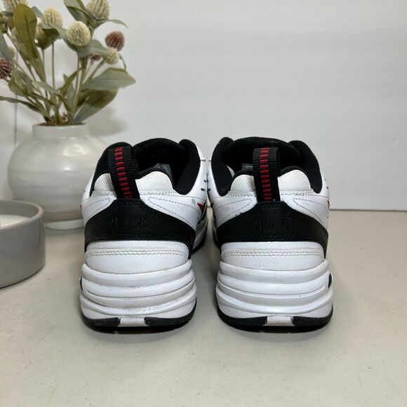 Nike Air Monarch IV Sneakers 416355-101 White Red Black Men's 10.5/W 12 - Picture 5 of 9